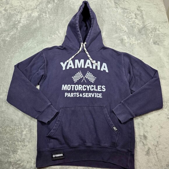 Yamaha Factory Effex Hoodie Mens Medium Navy Blue Motorcycle Parts & Service - Picture 1 of 9
